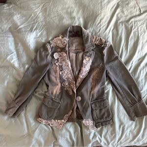 Vintage Lace Jean Jacket